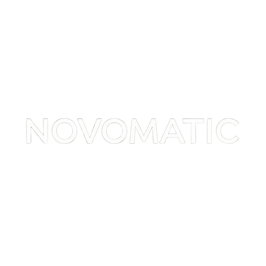 Logo van gokkastenstudio Novomatic